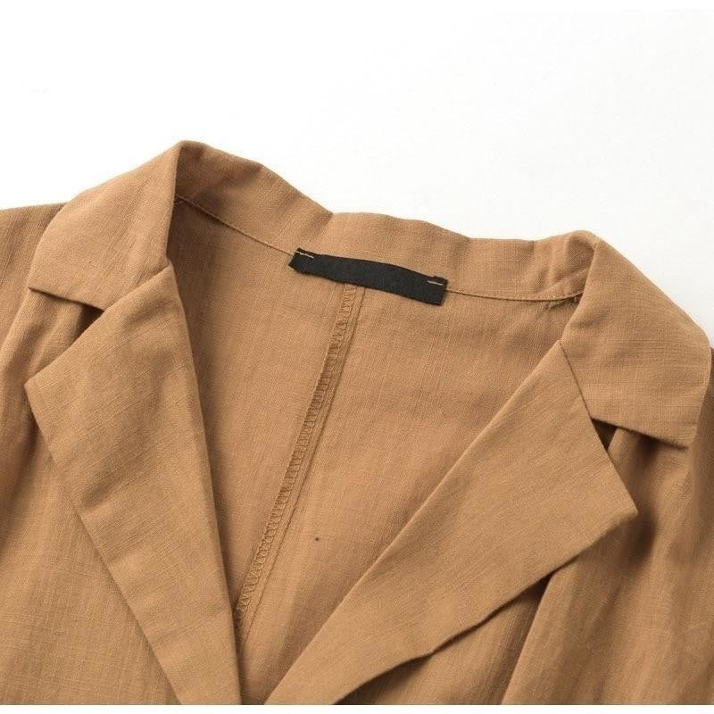 Khaki Safari Jumpsuit