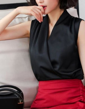 Silk Wrap Blouse