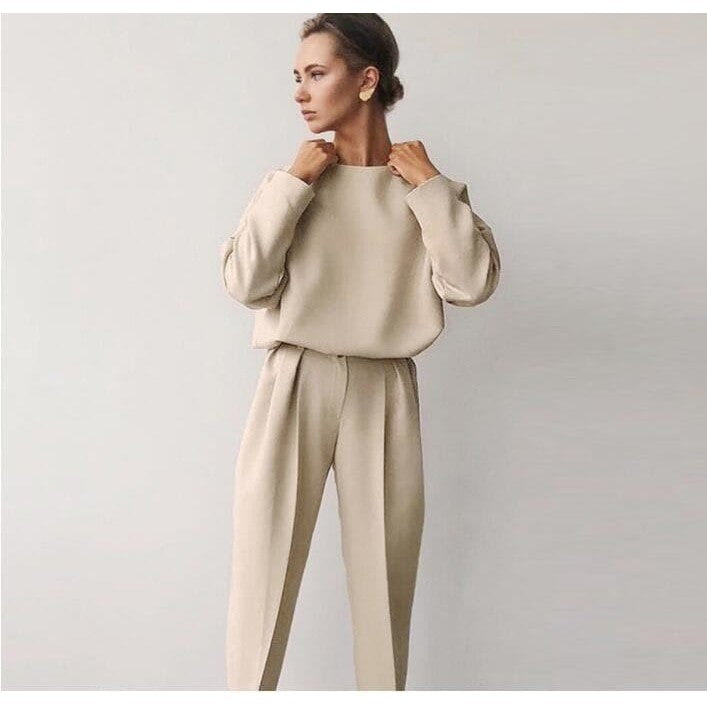 Monochrome Pants Set