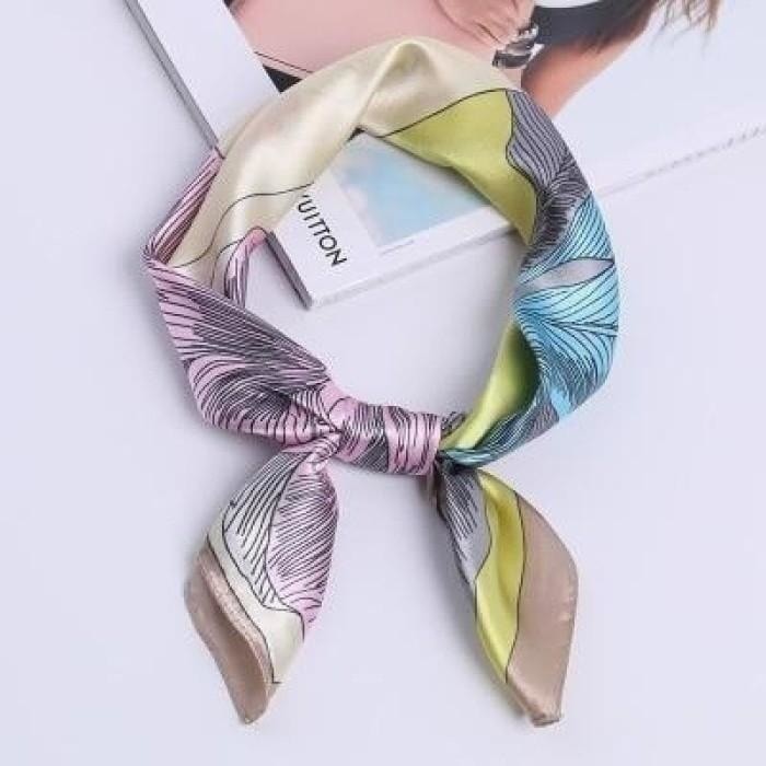 Silk Square Neck Scarf