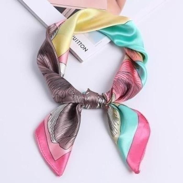 Silk Square Neck Scarf