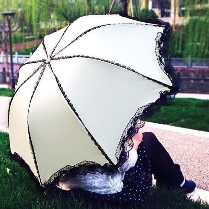 Sleek Lace Umbrella
