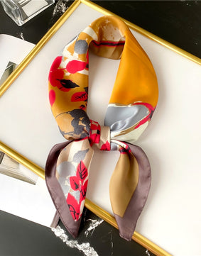 Leaf Silk Scarf