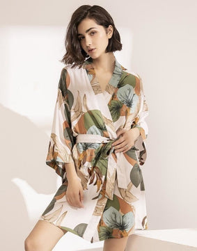 Satin Printed Robe